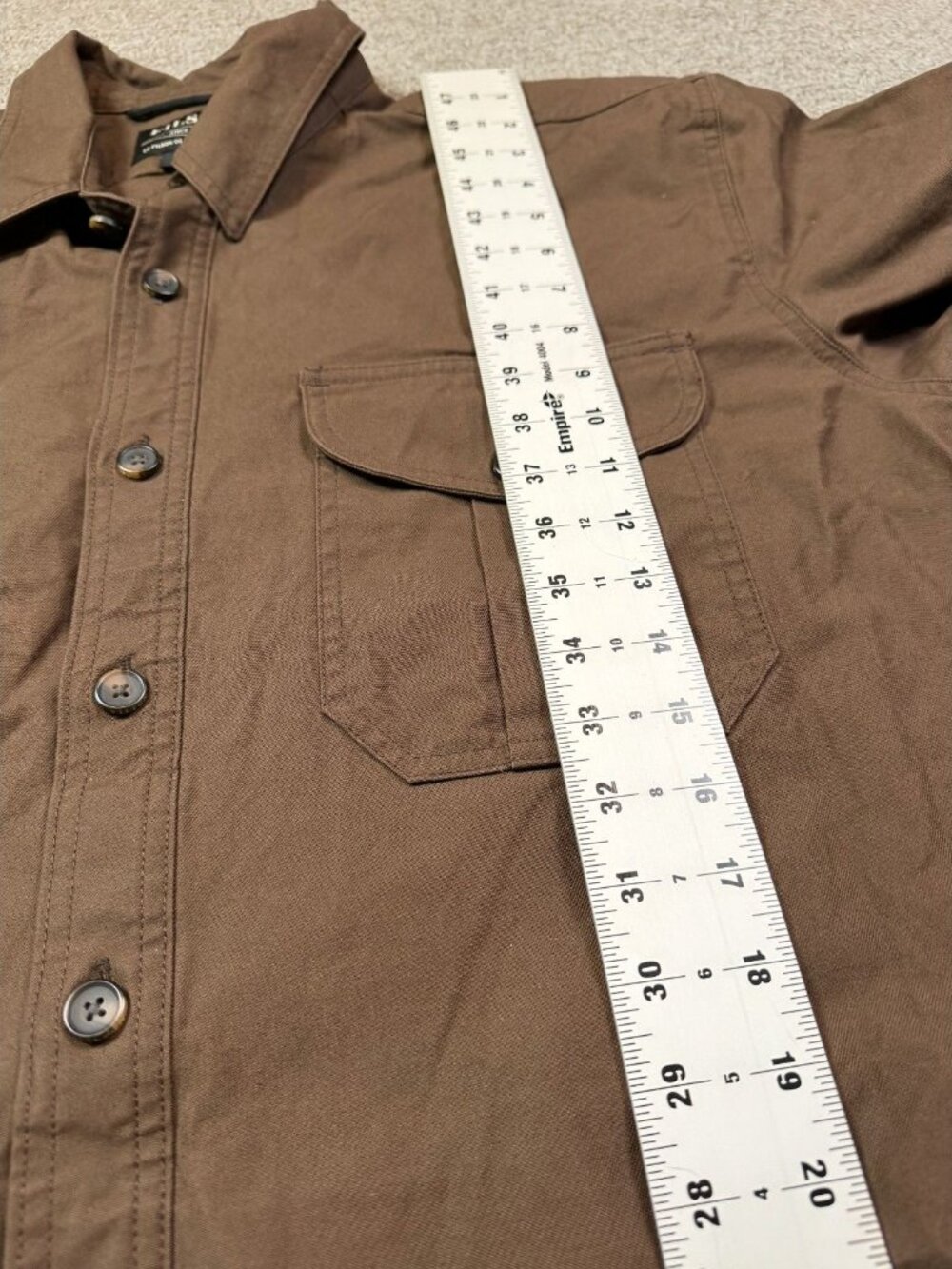 Filson Weather Worker Jac Shirt XL Brown Marsholive Button Up Workwear Heavy - Picture 5 of 7